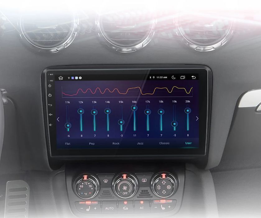 Audi TT MK2 8J 2006–2014 – Radio Android 15 9" CarPlay Android Auto GPS Nawigacja Stacja Multimedialna WiFi Bluetooth PL 1GB/16GB
