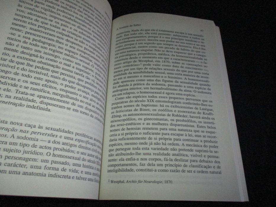 Livro História da Sexualidade I A Vontade de Saber