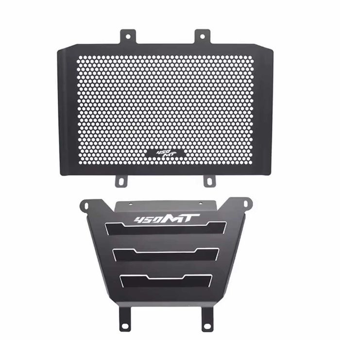 Protetor radiador CFMOTO 450MT/IBEX 450 - grelha proteção alumínio
