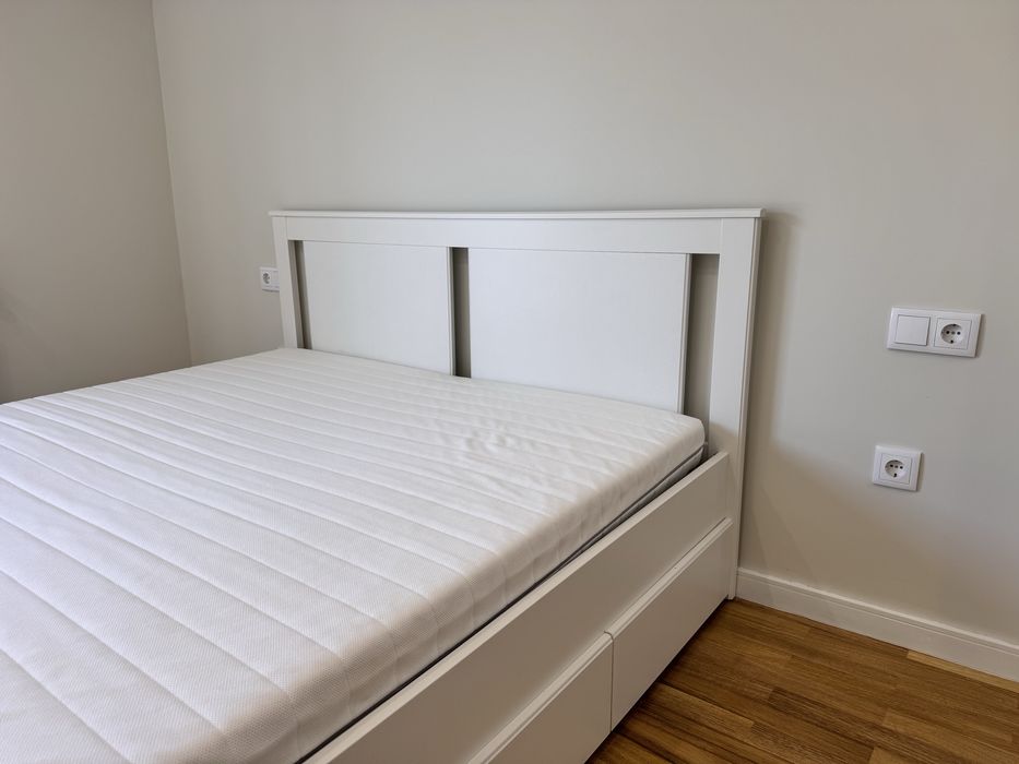 Cama 160 x 200 + Gavetões + Estrado + Colchão