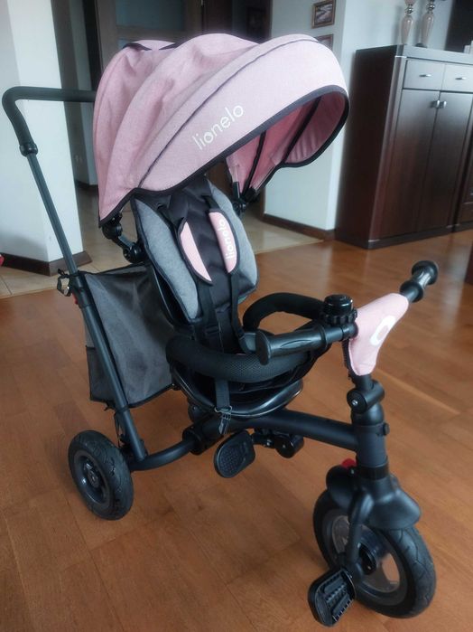 Rowerek trójkołowy dziecięcy z daszkiem LIONELO 2w1