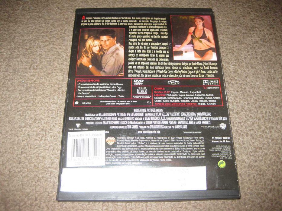 DVD "Terror no Dia de São Valentim" com Katherine Heigl/Snapper!