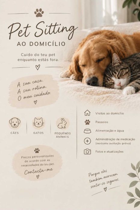 Pet Sitting ao domicílio