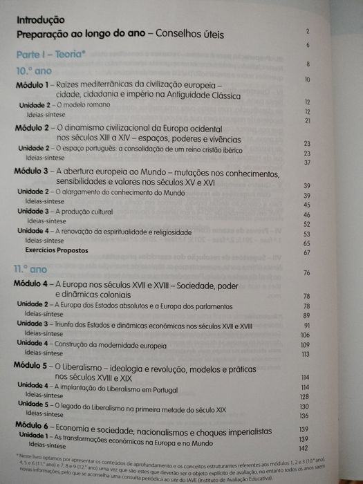 Livro preparação exame História