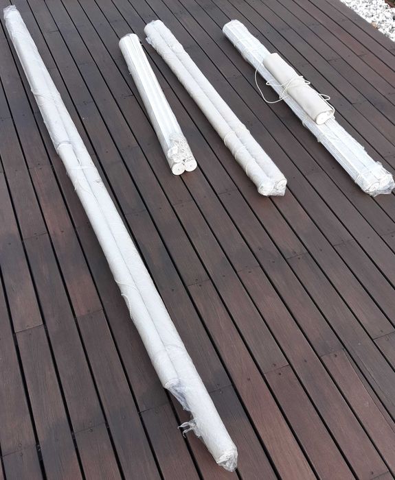 Estores de pregas e de rolo