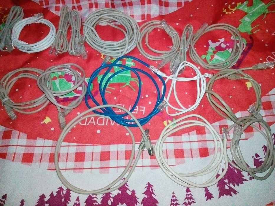 кабель, патчкорд коннектор RJ45 - RJ45 (1 лотом) 20 штук. цена за все.