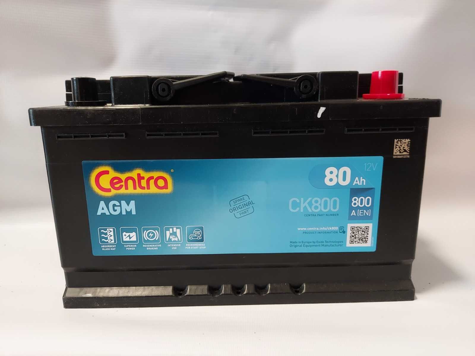 CK800 CENTRA Start-Stop Batterie 12V 80Ah 800A B13 L4 Batterie AGM