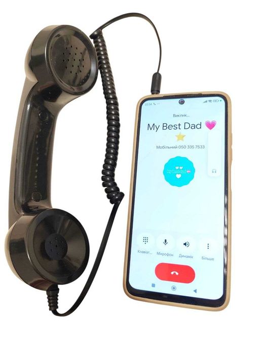 Телефонна гарнітура у стилі ретро з роз'ємом 3.5 мм для смартфона, ПК