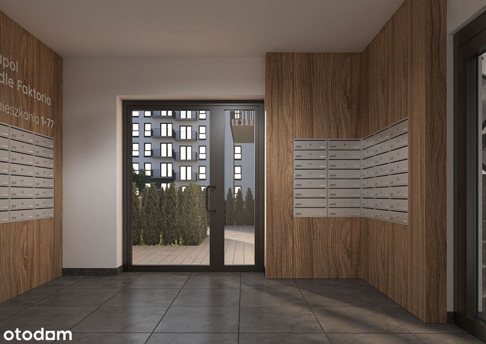 Nowe 3 pokoje 46 m² | Garaż | Komórka 3 m² Balkon | Funkcjonalny układ – pohled 4