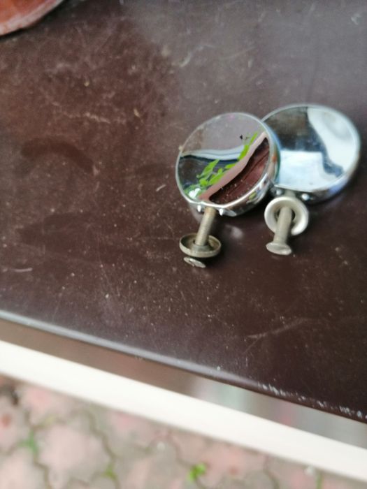 Uchwyty niklowane do mebli PRL