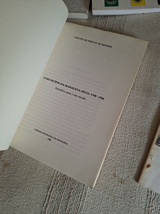 Açores Pico Madalena Lajes baleeiros tradições e história 4 livros por 20 euros