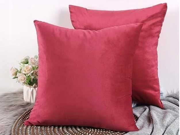 Aksamitna Poszewka na Poduszkę 40 x 40 cm 4szt. (zamek błyskawiczny)