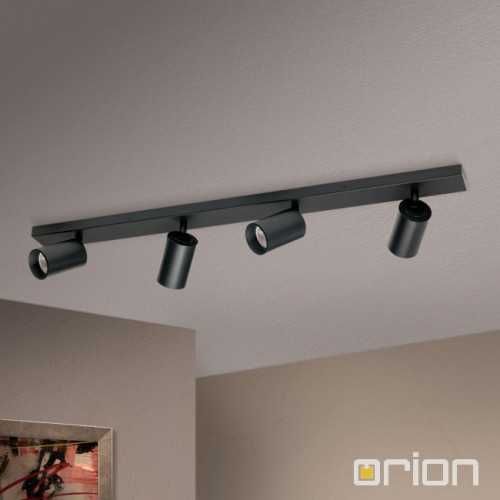 Nowa listwa sufitowa (szyna oświetleniowa) ORION 4xGU10 czarna 80 cm
