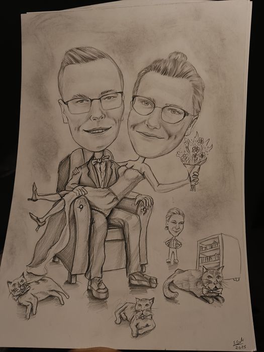 Karykatura ze zdjęcia