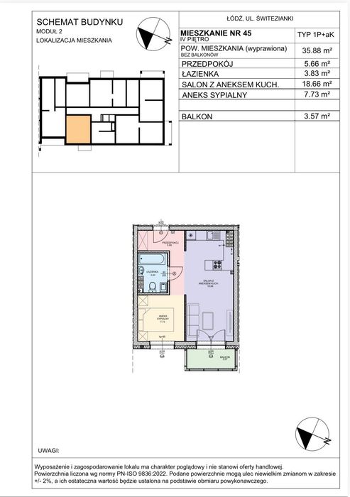 Mieszkanie/kawalerka 36m2