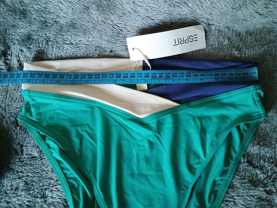 Dół od bikini Turkusowe z wyższym stanem