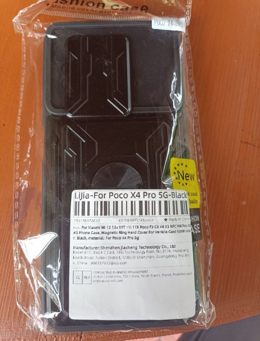 Etui pancerne poco m4 pro 5g w kieszenią na karty/gotówkę