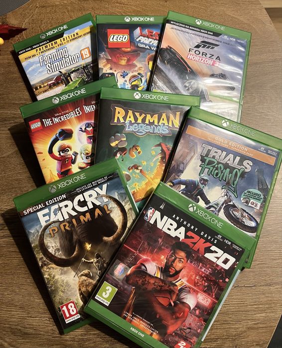 Gry Xbox One pakiet 9szt