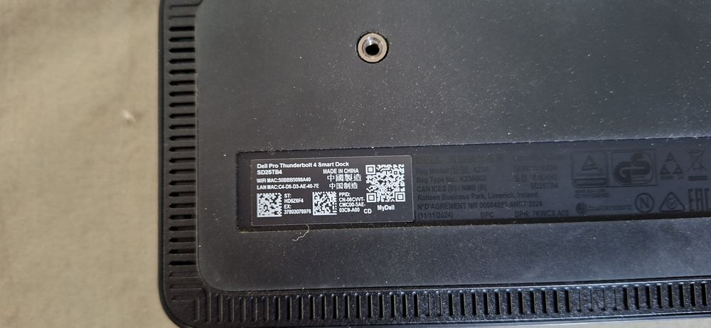 Dell ProThunderbolt 4 Smart Docking station SD25TB4