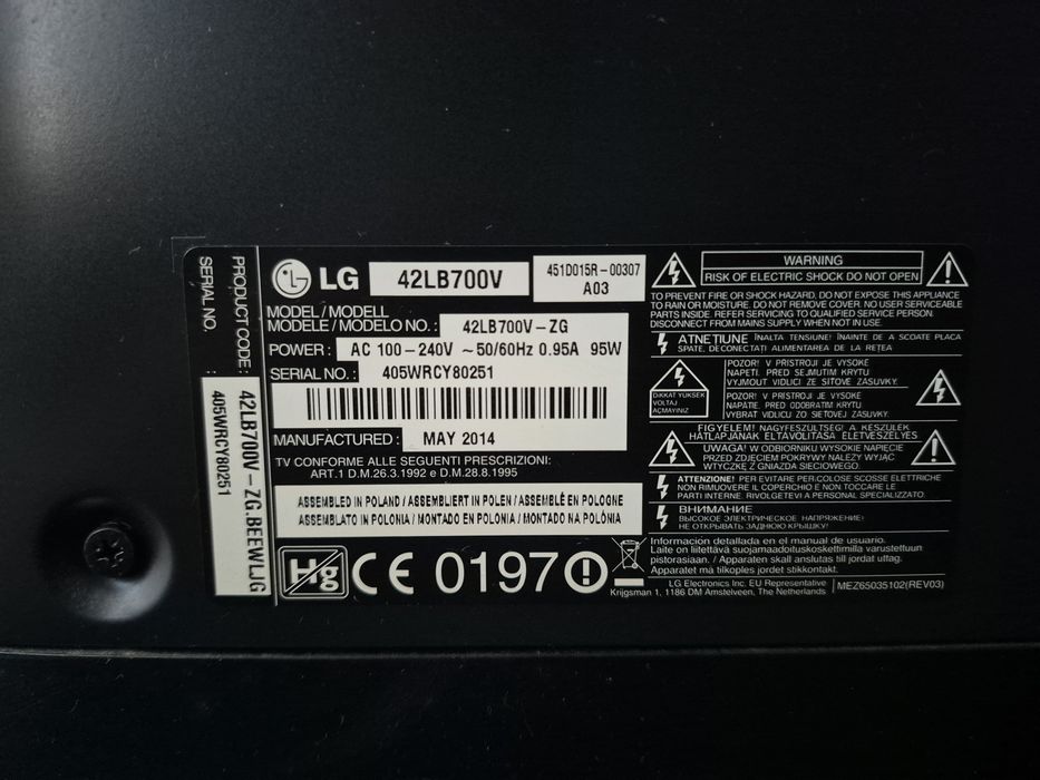 Telewizor LG 42LB700V