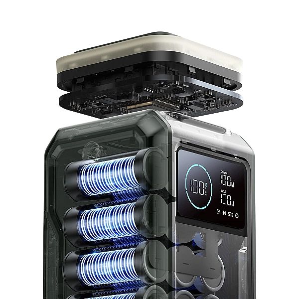 Powerbank Joyroom JR-PBF10/75000mAh 100W 3x USB-C 3x USB-A ze składaną