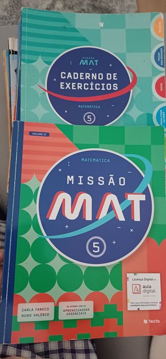 Manuais e cadernos de atividades 5° ano