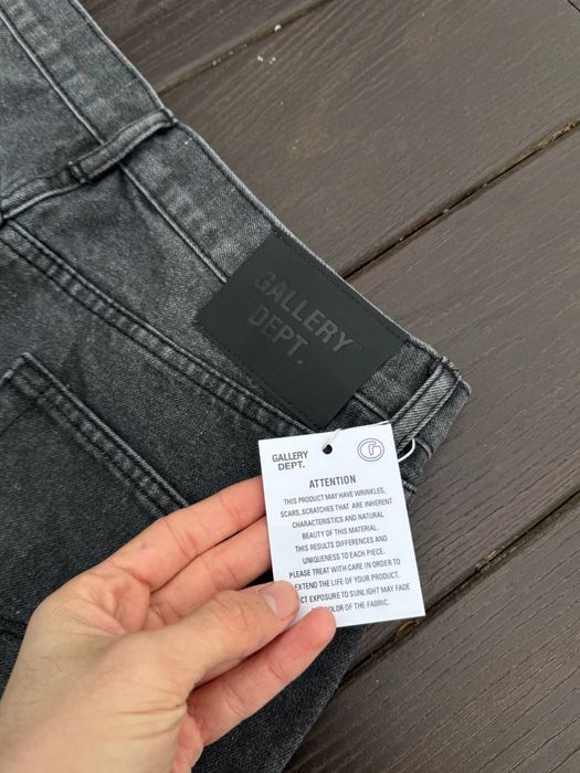 Джинси Gallery Dept Flaerd jeans Джинсы Галери Депт черные мужские сір