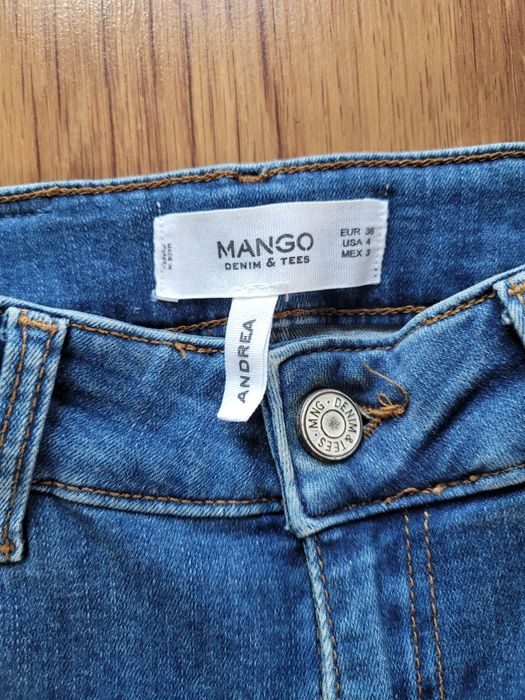 Mango spodnie jeansy rurki roz.36