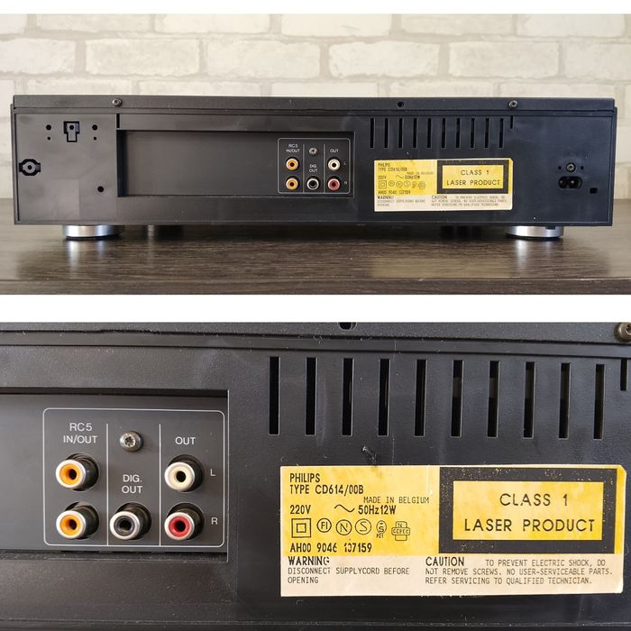 PHILIPS CD-614 Compact Disc Player 1990