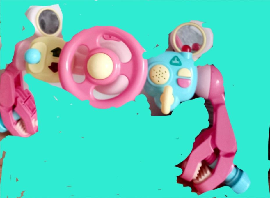 Інтерактивне кермо на коляску для дівчинки