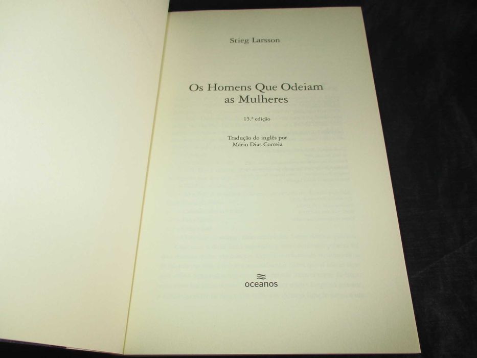Livro Os Homens que Odeiam as Mulheres Stieg Larsson