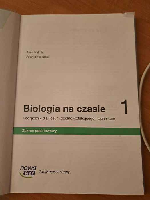 Biologia na czasie. Klasa 1. Zakres podstawowy.