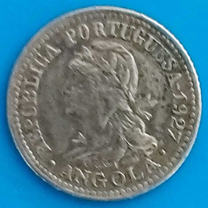 5 Centavos de 1927 Republica Portuguesa, Angola
