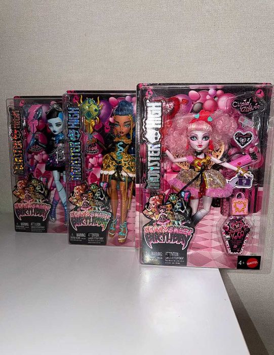 Monster High Scary Sweet Birthday Cupid Cleo Frankie Купідон