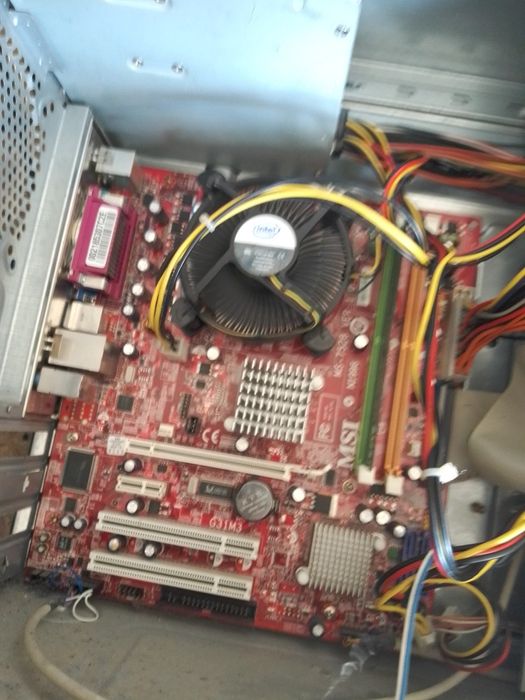 Ма материнская плата+ блок S775 MSI G31M3-F (MS-7528 VER:1.0)