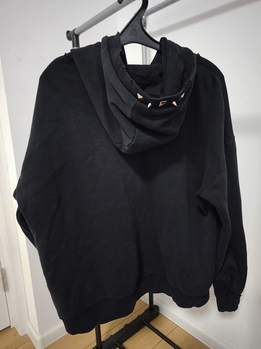 Opium distressed zip hoodie