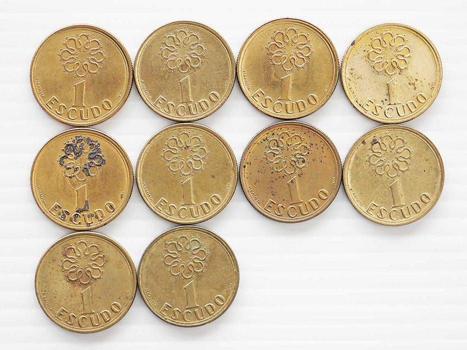 Lote de 10 Moedas 1 Escudo 1999