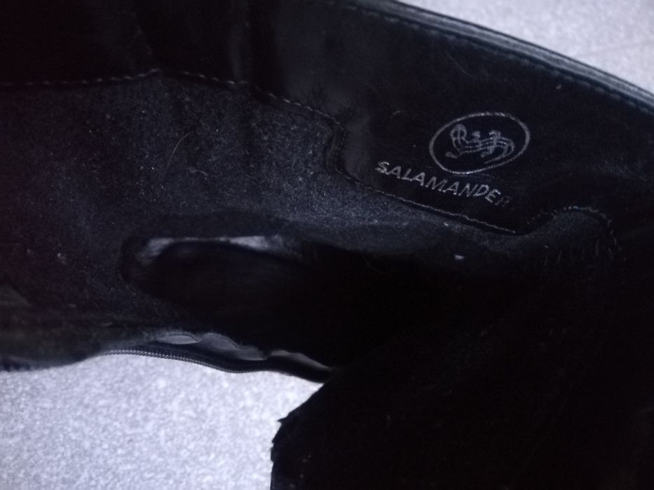 Buty salamander skórzane botki