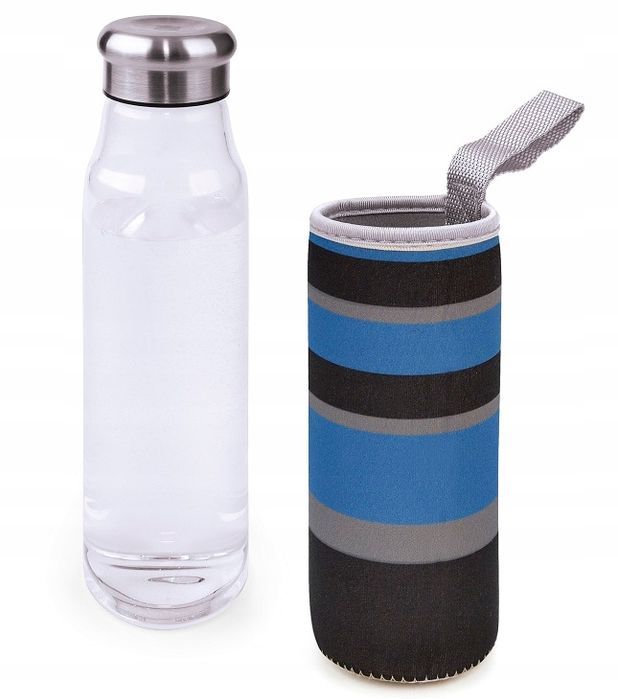 premium szklana butelka bidon 550ml pokrowiec ir