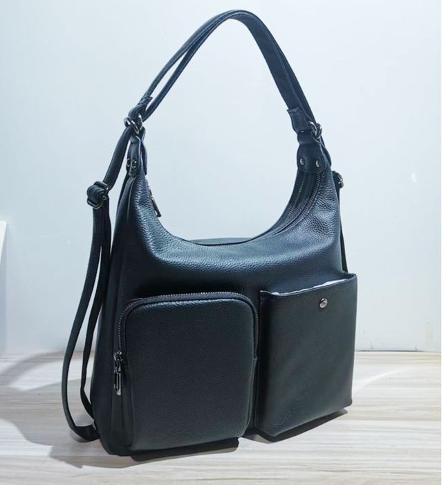 Жіноча шкіряна сумка рюкзак