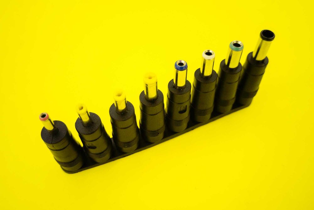 Набор адаптер 8 переходников DC 5.5х2.1 разъем 4.0 1.7 роутер 3.5 1.35