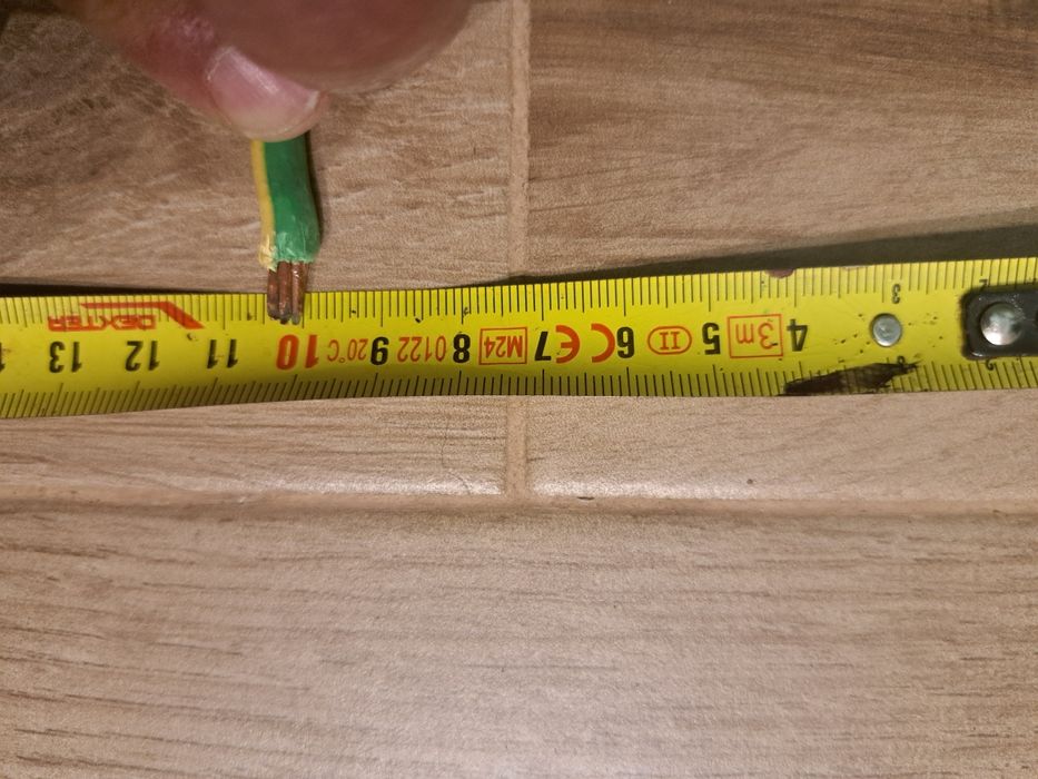 Cabo elétrico multifilar Classe 2 – 16 mm² Verde/Amarelo (semi-novo)