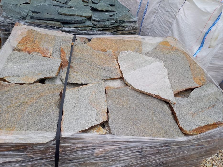 Gnejs kamień elewacyjny na elewację  taras schody płaski twardy gr 1-3