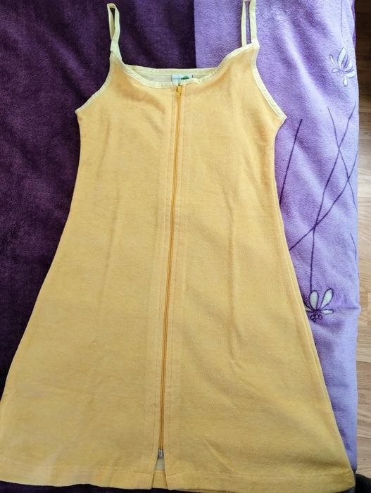 На пляж, сарафан на молнии