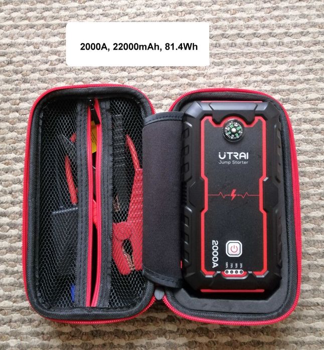 Бустер джампстартер пусковий пристрій UTRAI Jstar1 2000А 12В 22000 мАг