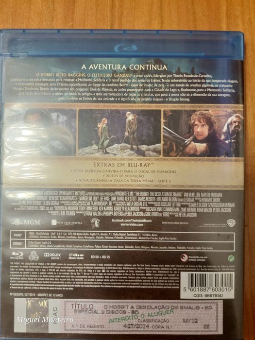 Blu Ray O Hobbit Edição 2 Discos