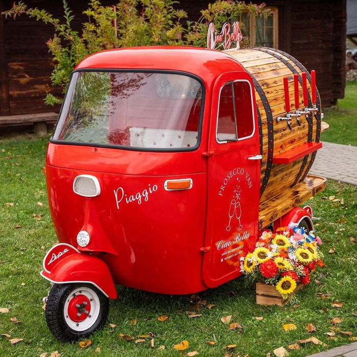 Prosecco Van bar mobilny eventy wesela ślub atrakcje piwo prosecco