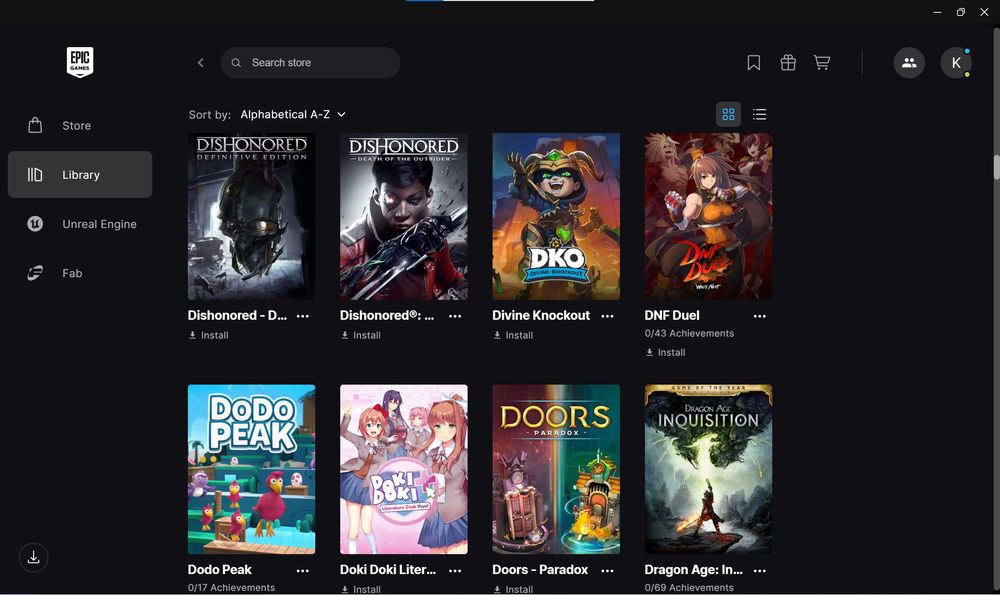 Аккаунт Epic Games 200 игр на 60000 грн, с 2020 года