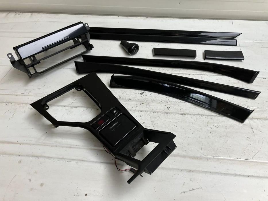 LISTWY DEKORY BMW E39 CZARNE GAŁKA ZMIANY BIEGÓW M-PAKIET CZARNY POŁYSK MANUAL