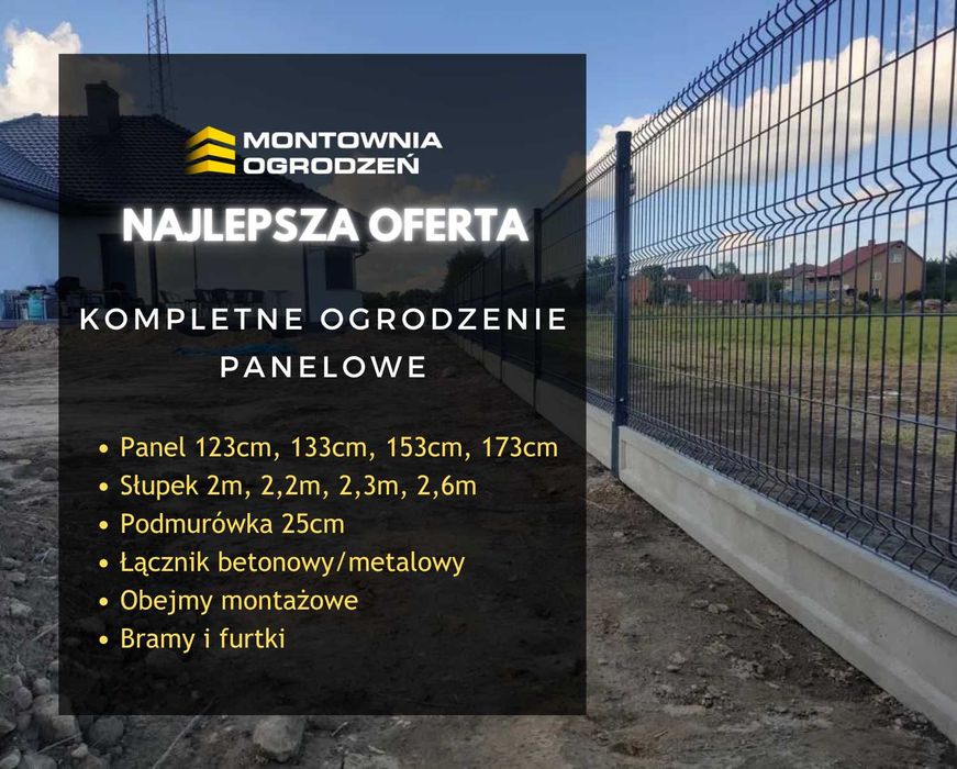 Ogrodzenie Panelowe 3d 153 Transport Podmurówka Najtaniej Montaż Brama